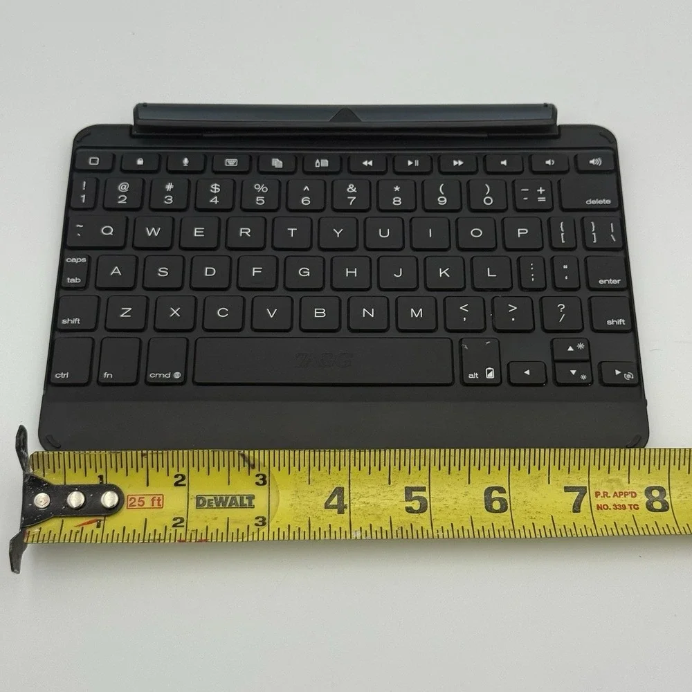 Zagg Keys iPad Mini BLACK Full Keys Bluetooth Keyboard Case Stand Cover